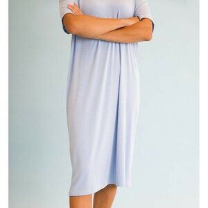 Sonnet James Play Midi Dress Blue Womens Size XL NWT